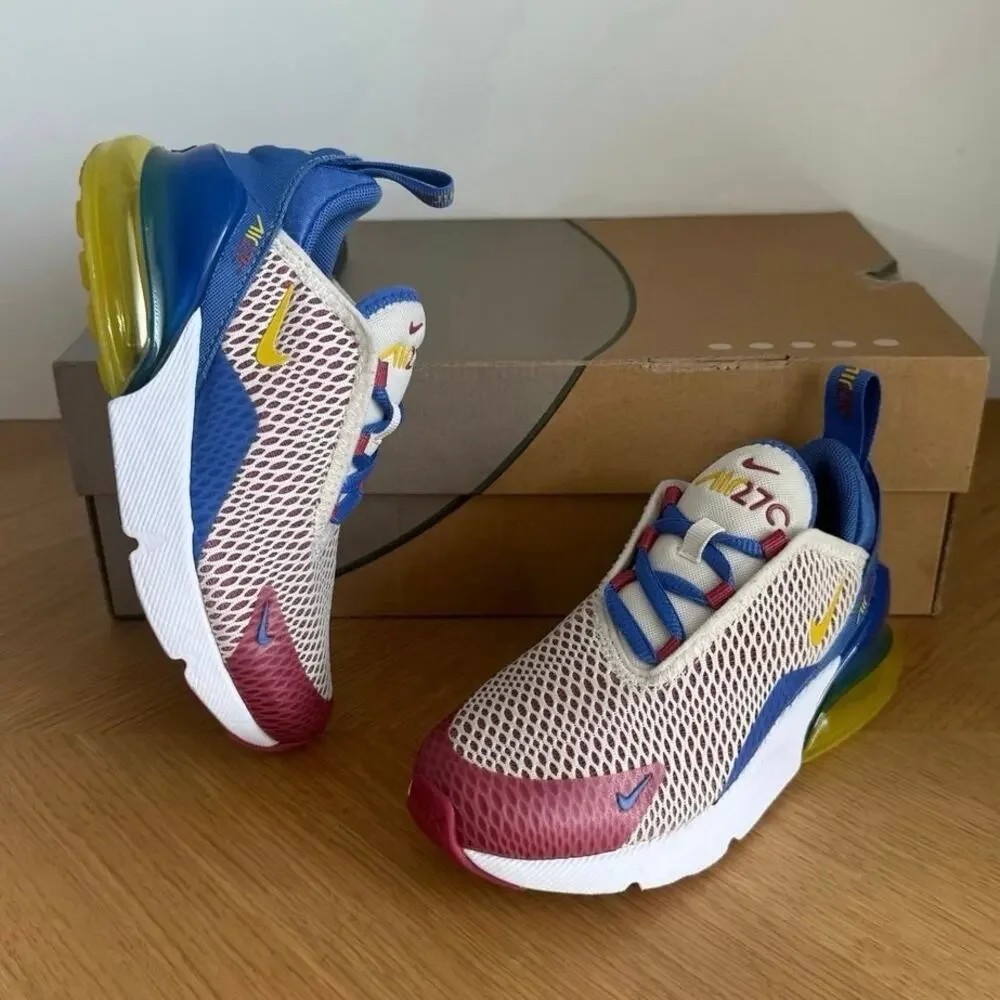 Nike Air Max 270 Pearl Comet/Sweet Beet Kids Sneakers- SZ 12 C
